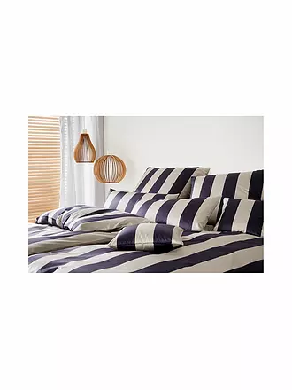 ELEGANTE | Satin-Bettwäsche 70x90cm/140x200cm NIGHT STRIPE Nature | 